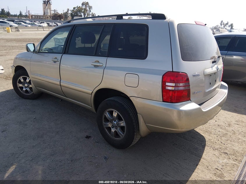 2001 Toyota Highlander VIN JTEHF21A410004554 IAAI salvage auction — SIDE, Salvage (California), sold $25 on 2026-07-29 (photo 3)