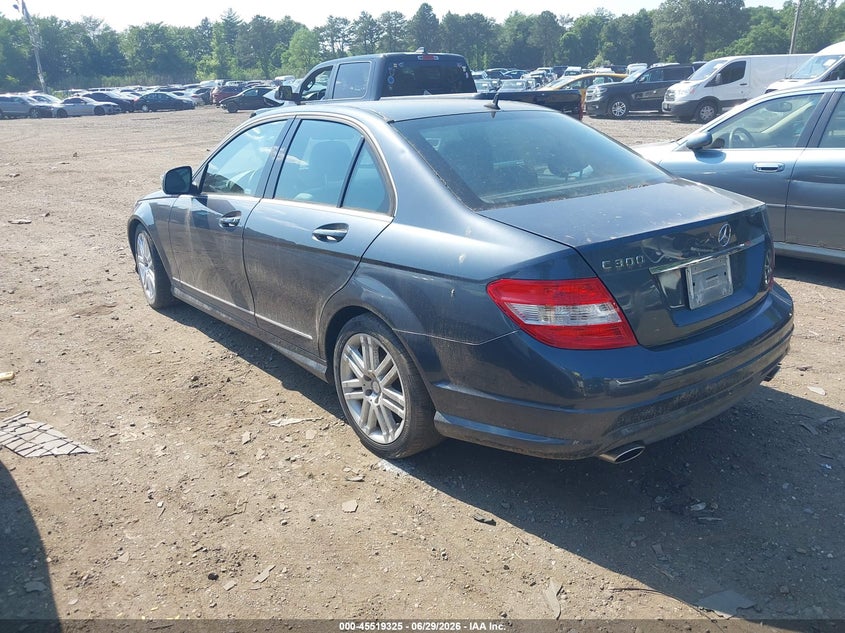 2009 Mercedes-benz C class VIN WDDGF54X59R084316 IAAI salvage auction — NORMAL WEAR, Clear (New Jersey), sold $1,075 on 2026-07-21 (photo 3)