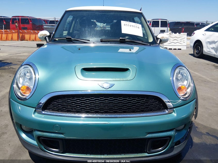 2012 Mini Cooper VIN WMWSV3C5XCTY27345 IAAI salvage auction — FRONT END, Salvage Title, sold $800 on 2026-08-19 (photo 6)