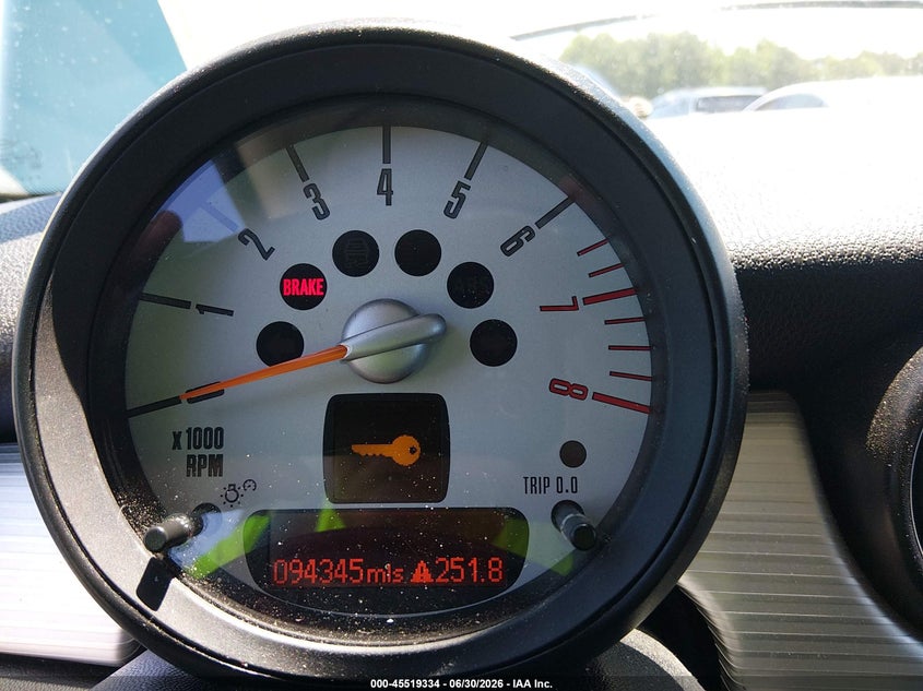 2012 Mini Cooper VIN WMWSV3C5XCTY27345 IAAI salvage auction — FRONT END, Salvage Title, sold $800 on 2026-08-19 (photo 7)