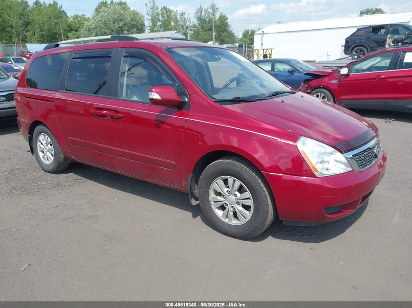 2012 Kia SEDONA VIN KNDMG4C74C6447803 IAAI salvage auction — LEFT SIDE, Salvage Title, sold $775 on 2026-07-28 (photo 1)