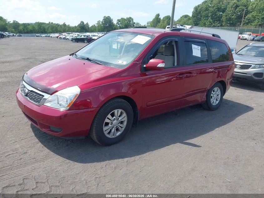 2012 Kia SEDONA VIN KNDMG4C74C6447803 IAAI salvage auction — LEFT SIDE, Salvage Title, sold $775 on 2026-07-28 (photo 2)