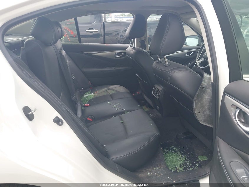 2023 Infiniti Q50 VIN JN1EV7BR2PM542704 IAAI salvage auction — SIDE, Salvage Title, sold $10,275 on 2026-08-11 (photo 8)