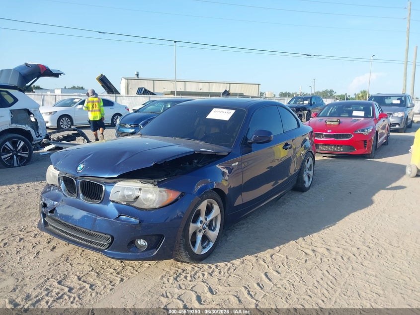 2012 BMW 1 series VIN WBAUP7C51CVP23082 IAAI salvage auction — NORMAL WEAR, Salvage (Florida), sold $550 on 2026-07-28 (photo 2)