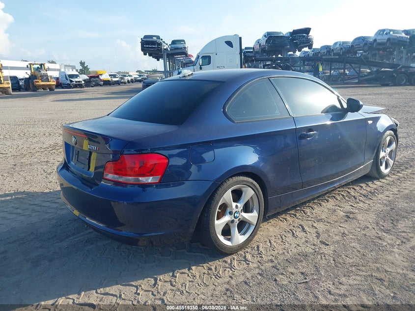 2012 BMW 1 series VIN WBAUP7C51CVP23082 IAAI salvage auction — NORMAL WEAR, Salvage (Florida), sold $550 on 2026-07-28 (photo 4)