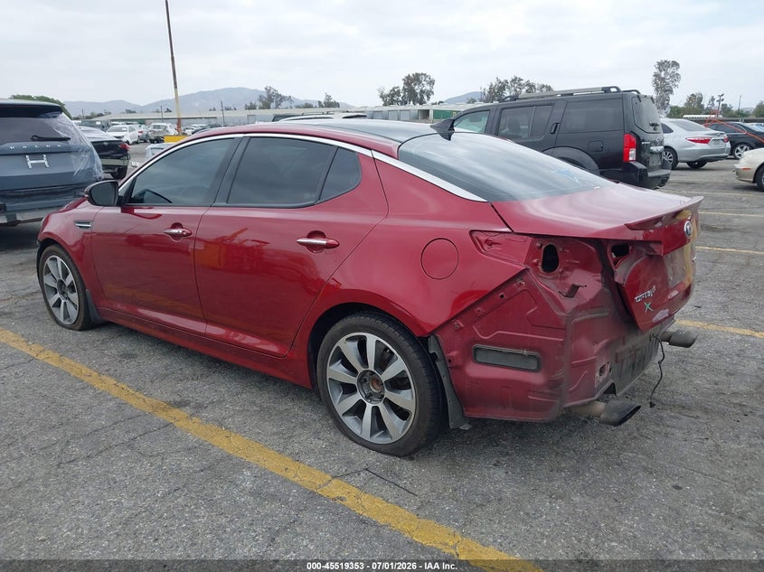 2013 Kia Optima VIN 5XXGR4A65DG223279 IAAI salvage auction — FRONT END, Salvage (California), sold $1,100 on 2026-07-14 (photo 3)
