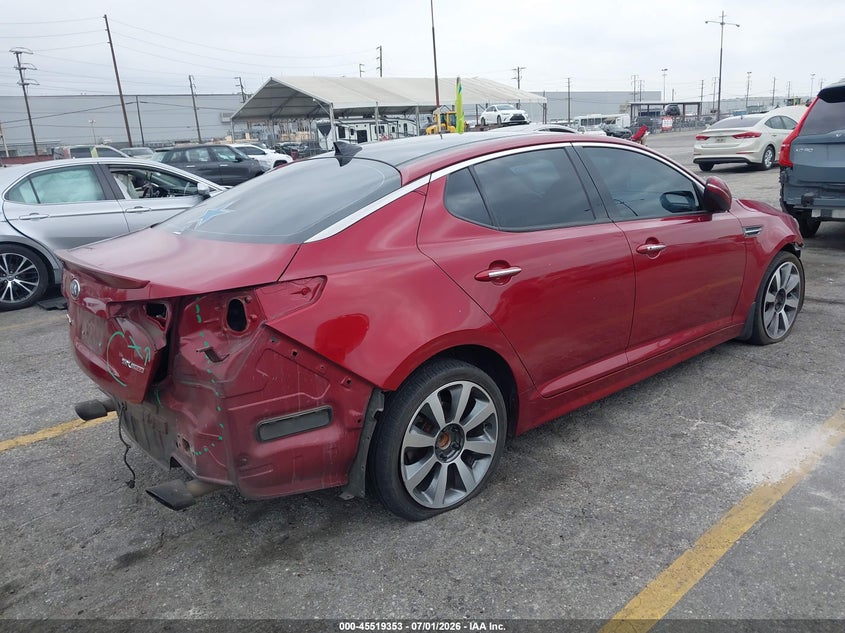 2013 Kia Optima VIN 5XXGR4A65DG223279 IAAI salvage auction — FRONT END, Salvage (California), sold $1,100 on 2026-07-14 (photo 4)
