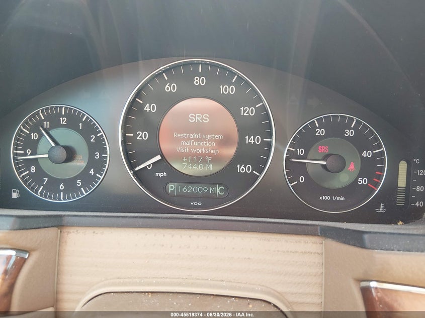 2007 Mercedes-benz E-class VIN WDBUF22X37B046859 IAAI salvage auction — REAR END, Salvage (Tennessee), sold $550 on 2026-07-30 (photo 7)