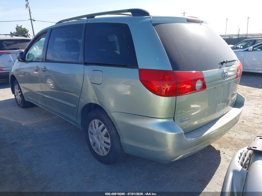 2006 Toyota Sienna VIN 5TDZA23C96S584264 IAAI salvage auction — NORMAL WEAR, Clear - Dealer Only (California), sold $625 on 2026-07-09 (photo 3)