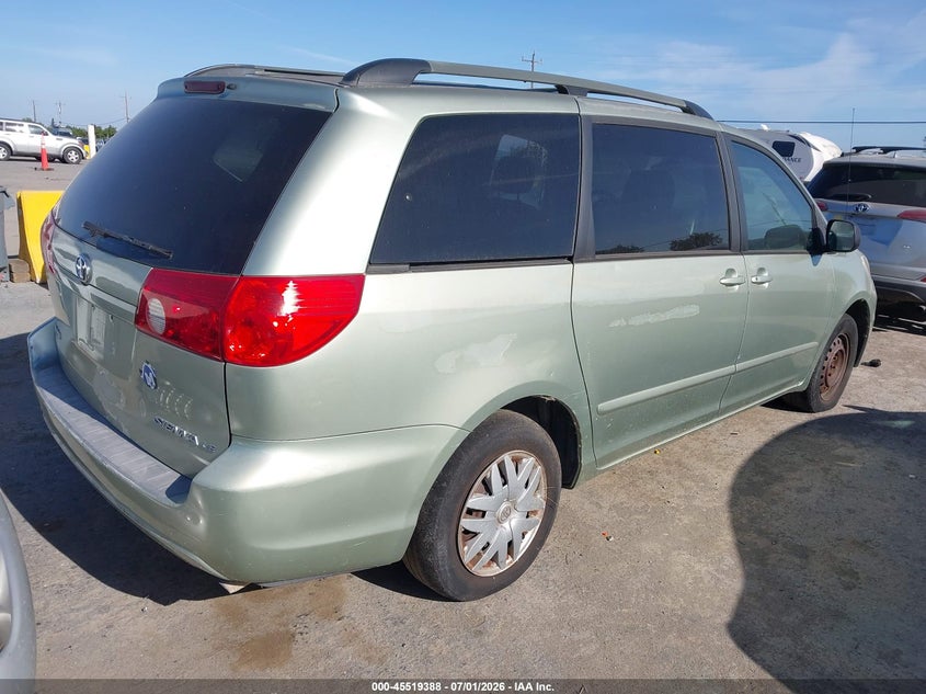 2006 Toyota Sienna VIN 5TDZA23C96S584264 IAAI salvage auction — NORMAL WEAR, Clear - Dealer Only (California), sold $625 on 2026-07-09 (photo 4)