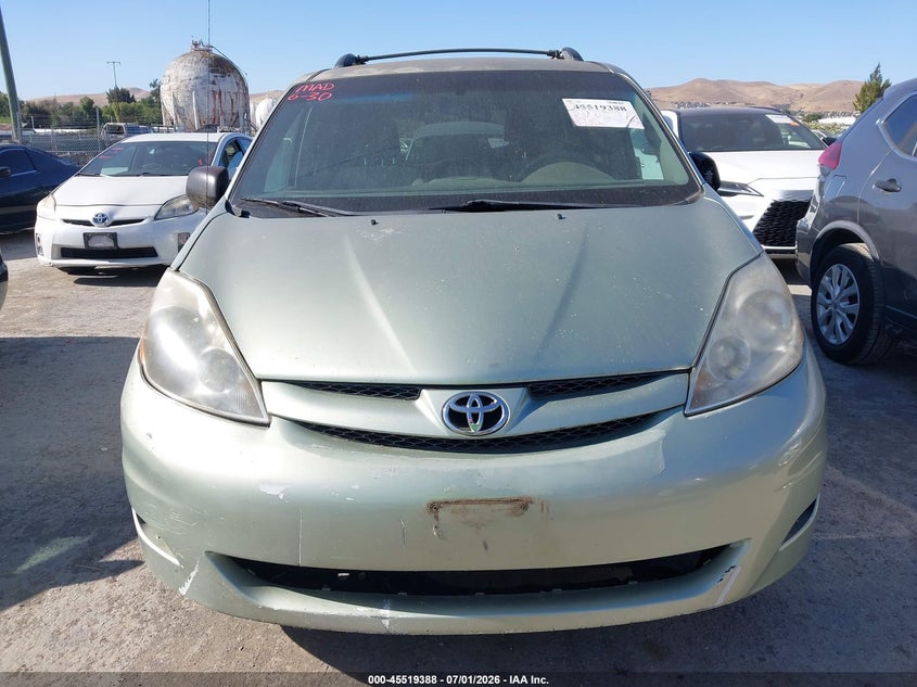 2006 Toyota Sienna VIN 5TDZA23C96S584264 IAAI salvage auction — NORMAL WEAR, Clear - Dealer Only (California), sold $625 on 2026-07-09 (photo 6)