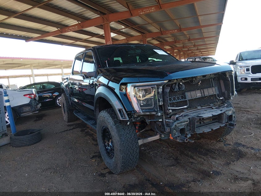 2021 Ford F-150 VIN 1FTFW1RG6MFC63658 IAAI salvage auction — FRONT END, Salvage (Arizona), sold $33,750 on 2026-07-20 (photo 1)