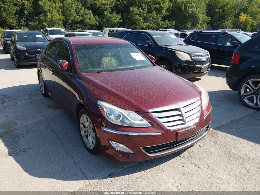2013 Hyundai Genesis VIN KMHGC4DDXDU239429 IAAI salvage auction — ALL OVER, Original (Texas), sold $1,525 on 2026-07-20 (photo 1)