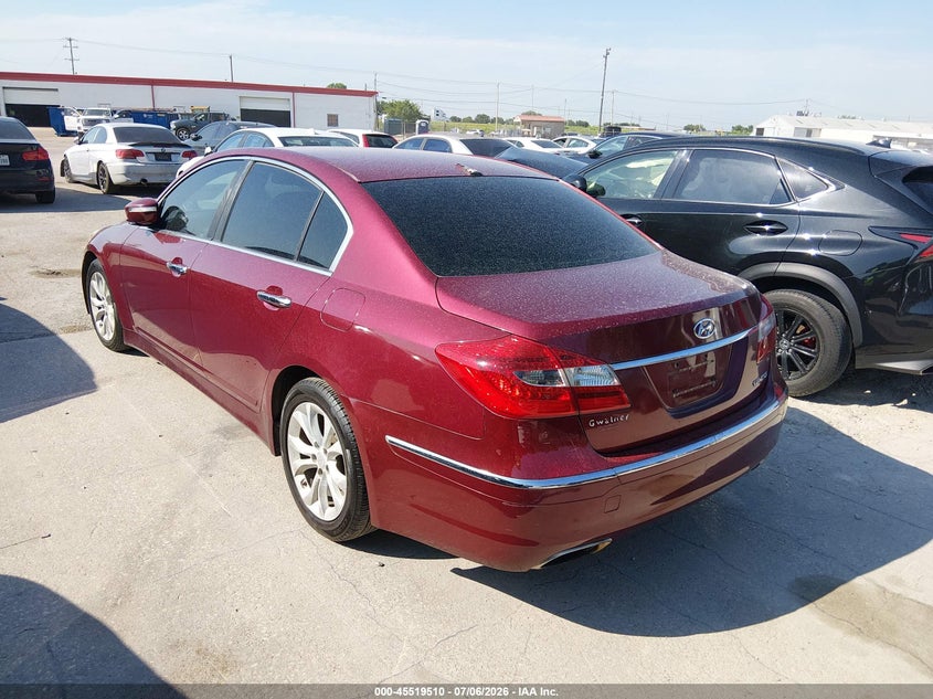 2013 Hyundai Genesis VIN KMHGC4DDXDU239429 IAAI salvage auction — ALL OVER, Original (Texas), sold $1,525 on 2026-07-20 (photo 3)