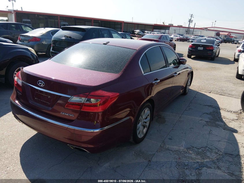 2013 Hyundai Genesis VIN KMHGC4DDXDU239429 IAAI salvage auction — ALL OVER, Original (Texas), sold $1,525 on 2026-07-20 (photo 4)