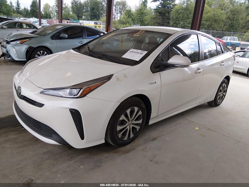 2020 Toyota Prius VIN JTDKARFUXL3119679 IAAI salvage auction — REAR END, Bill Of Sale (Washington), sold $6,300 on 2026-07-16 (photo 2)