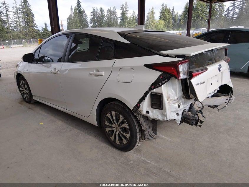 2020 Toyota Prius VIN JTDKARFUXL3119679 IAAI salvage auction — REAR END, Bill Of Sale (Washington), sold $6,300 on 2026-07-16 (photo 3)