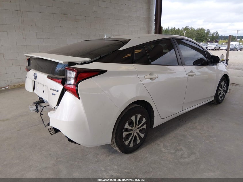 2020 Toyota Prius VIN JTDKARFUXL3119679 IAAI salvage auction — REAR END, Bill Of Sale (Washington), sold $6,300 on 2026-07-16 (photo 4)
