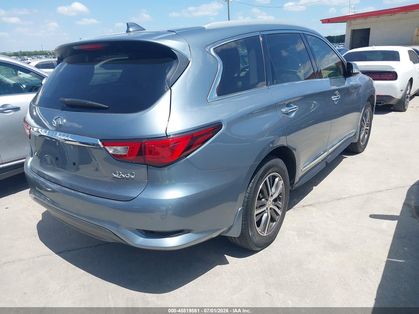 2017 Infiniti Qx60 VIN 5N1DL0MNXHC515012 IAAI salvage auction — ALL OVER, Original (Texas), sold $3,575 on 2026-08-03 (photo 4)