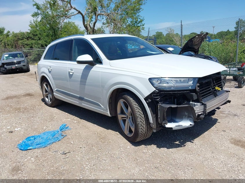 2019 Audi Q7 VIN WA1VAAF71KD005419 IAAI salvage auction — FRONT END, Clear (Wisconsin), sold $50 on 2026-07-28 (photo 1)