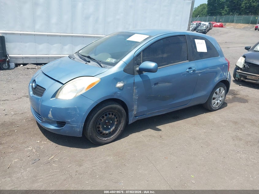 2007 Toyota Yaris VIN JTDJT923X75043930 IAAI salvage auction — NORMAL WEAR, Clear (Pennsylvania), sold $850 on 2026-07-14 (photo 2)