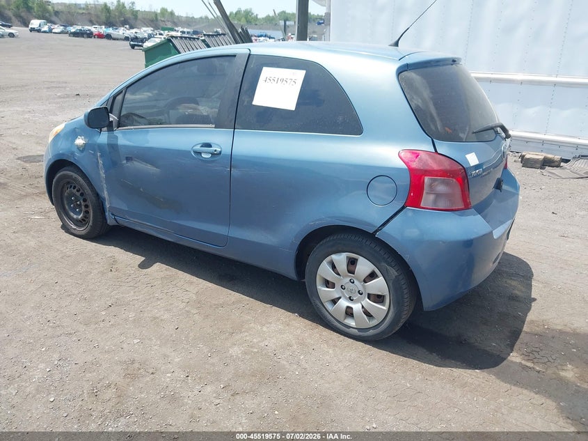 2007 Toyota Yaris VIN JTDJT923X75043930 IAAI salvage auction — NORMAL WEAR, Clear (Pennsylvania), sold $850 on 2026-07-14 (photo 3)