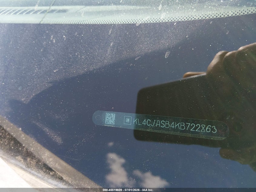 2019 Buick Encore VIN KL4CJASB4KB722863 IAAI salvage auction — ALL OVER, Original (Texas), sold $2,900 on 2026-07-06 (photo 9)