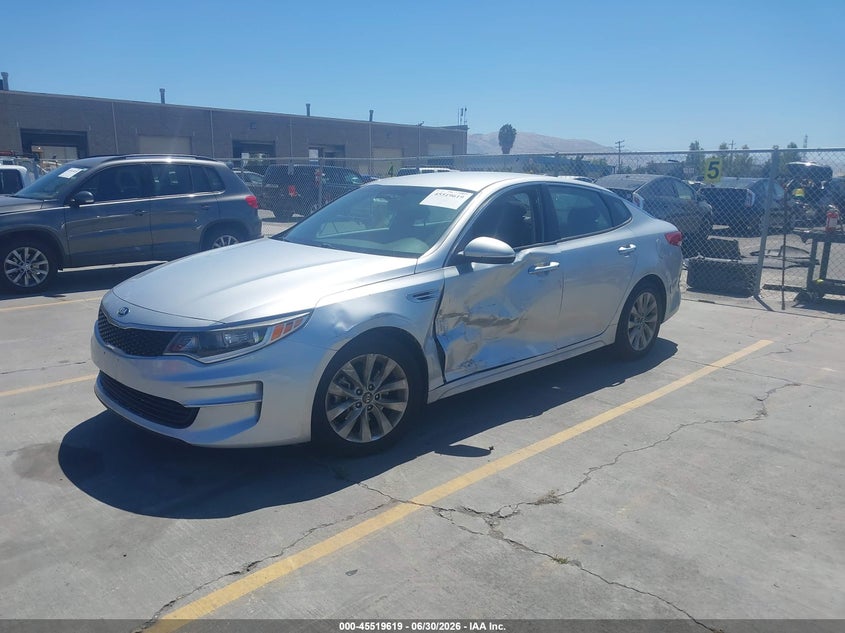 2017 Kia Optima VIN 5XXGT4L32HG129810 IAAI salvage auction — LEFT SIDE, Salvage (California), sold $1,500 on 2026-07-20 (photo 2)