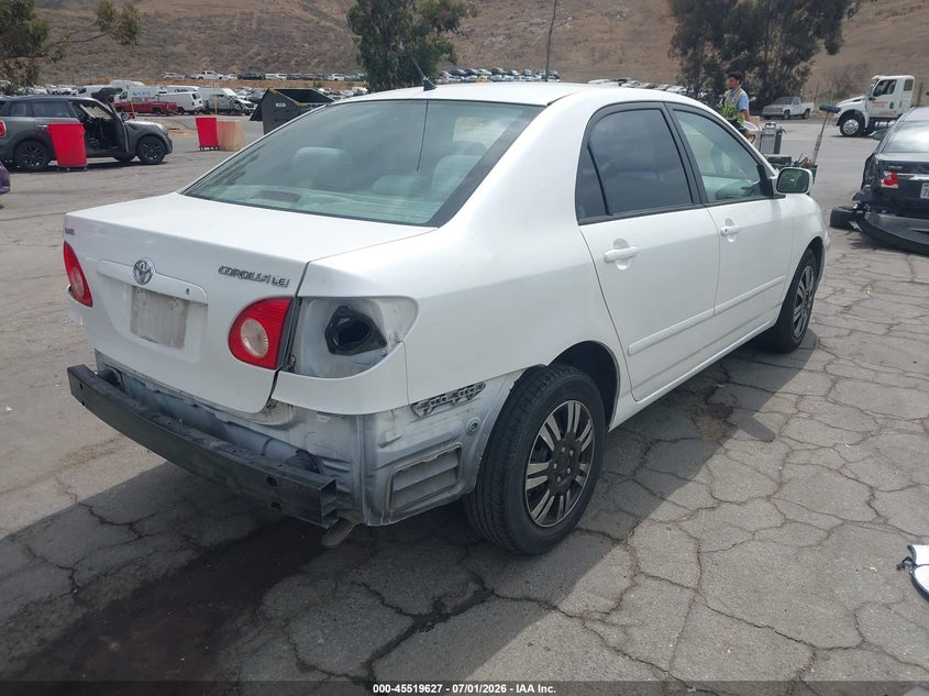 2008 Toyota Corolla VIN 1NXBR32E38Z024057 IAAI salvage auction — REAR END, Salvage (California), sold $1,050 on 2026-07-11 (photo 4)