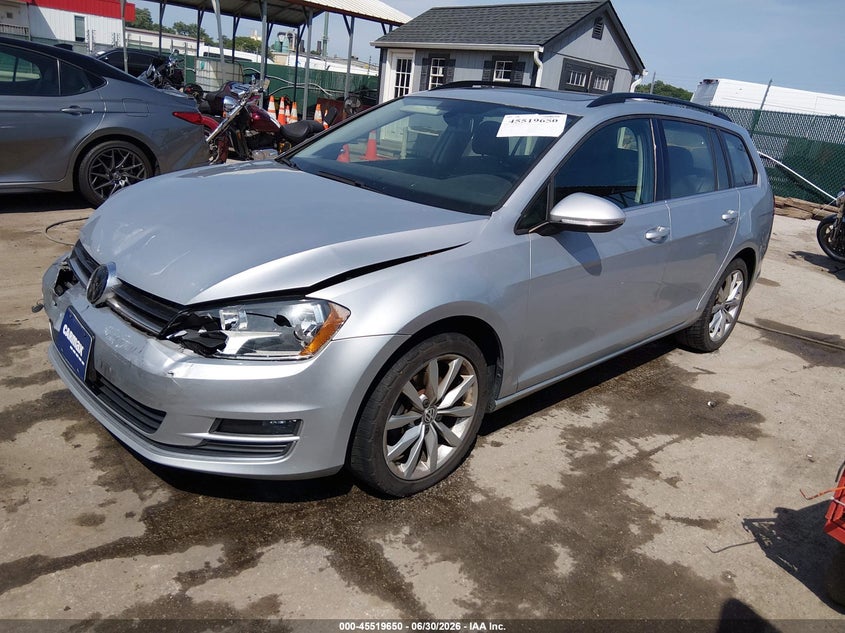 2015 Volkswagen Golf sportwagen VIN 3VWC17AU8FM517280 IAAI salvage auction — FRONT END, Salvage - Greater Than 75% (Maryland), sold $800 on 2026-09-01 (photo 2)