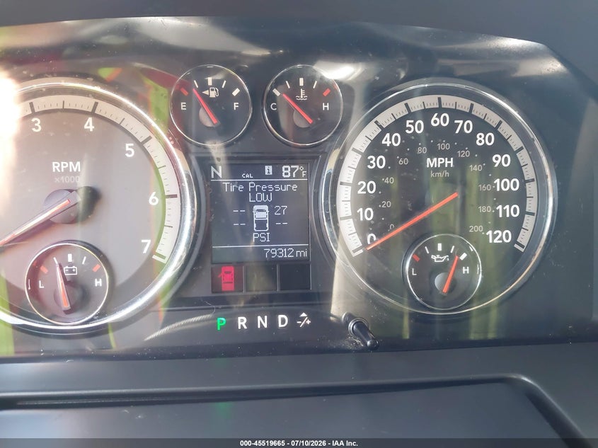 2010 Dodge Ram 1500 VIN 1D7RV1CT6AS194369 IAAI salvage auction — FRONT END, Original (Texas), sold $4,200 on 2026-08-03 (photo 7)
