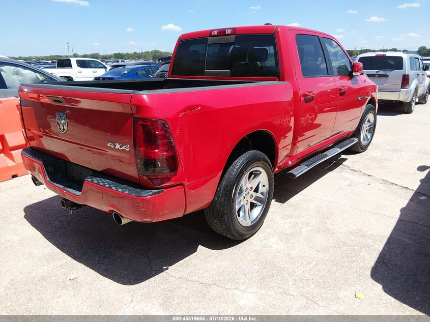 2010 Dodge Ram 1500 VIN 1D7RV1CT6AS194369 IAAI salvage auction — FRONT END, Original (Texas), sold $4,200 on 2026-08-03 (photo 4)