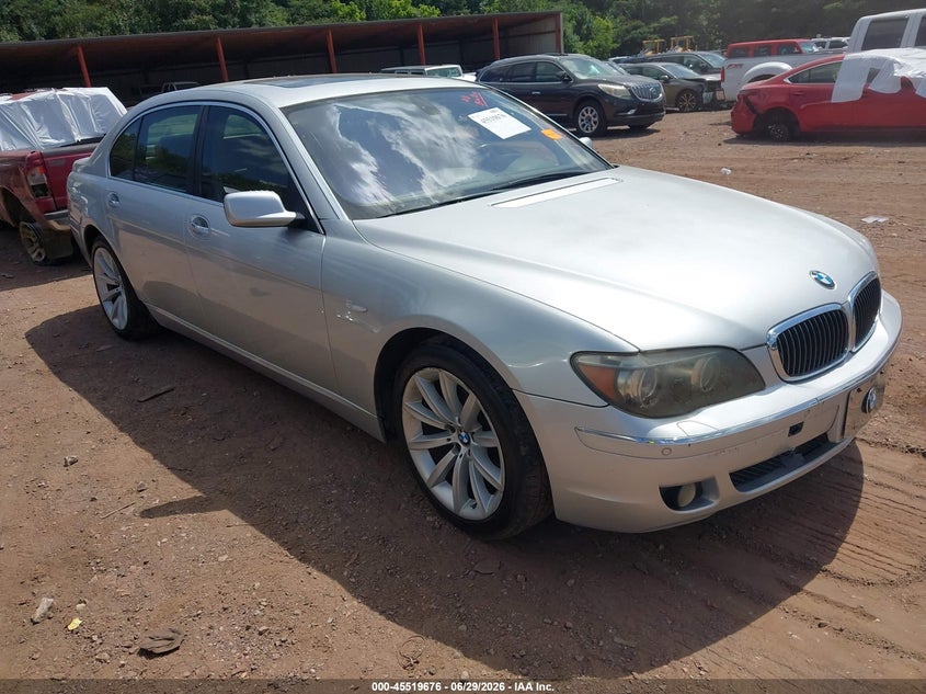 2008 BMW 7 series VIN WBAHN83558DT78374 IAAI salvage auction — MECHANICAL, Clear (Georgia), sold $525 on 2026-07-29 (photo 1)