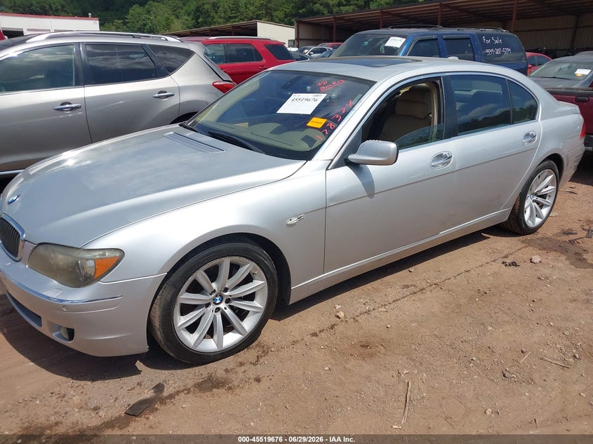 2008 BMW 7 series VIN WBAHN83558DT78374 IAAI salvage auction — MECHANICAL, Clear (Georgia), sold $525 on 2026-07-29 (photo 2)