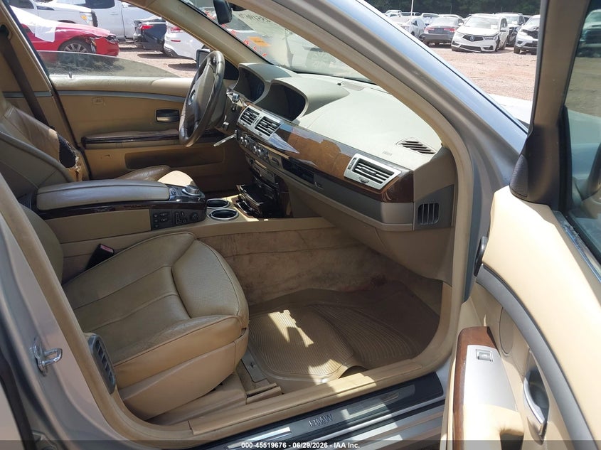 2008 BMW 7 series VIN WBAHN83558DT78374 IAAI salvage auction — MECHANICAL, Clear (Georgia), sold $525 on 2026-07-29 (photo 5)
