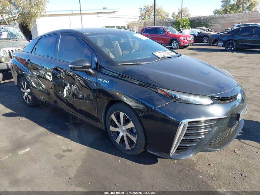 2019 Toyota Mirai VIN JTDBVRBDXKA007078 IAAI salvage auction — RIGHT FRONT, Salvage Title, sold $400 on 2026-07-31 (photo 1)