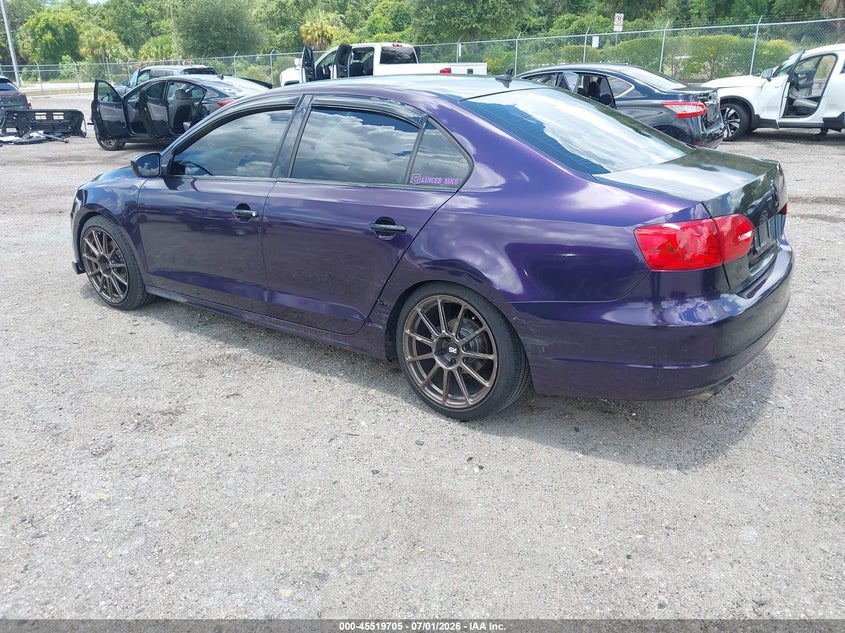2013 Volkswagen Jetta VIN 3VWDX7AJ4DM295861 IAAI salvage auction — LEFT REAR, Salvage Title, sold $1,100 on 2026-08-02 (photo 3)