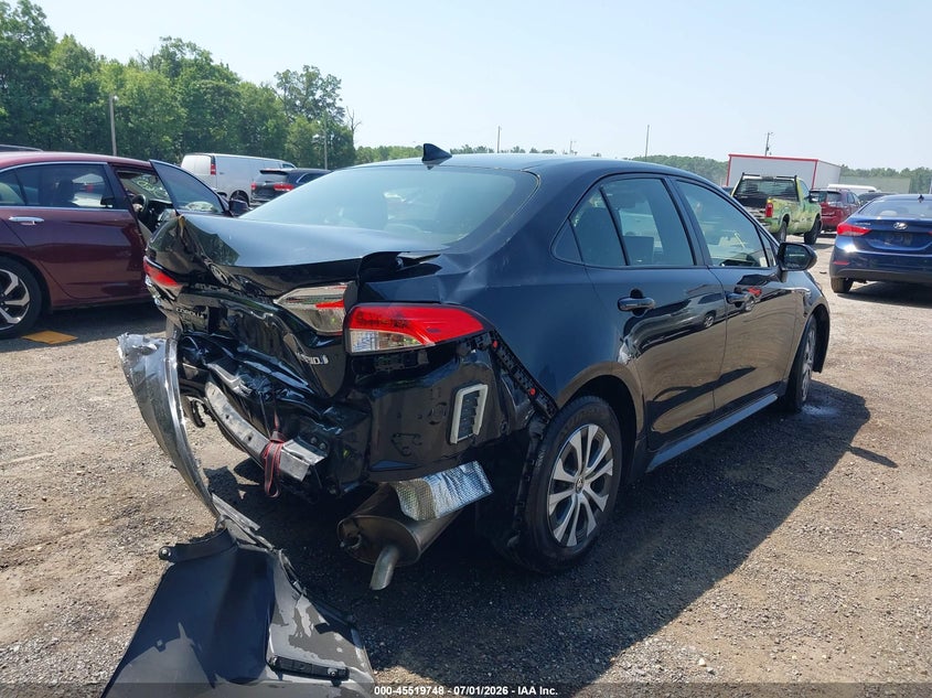 2020 Toyota Corolla VIN JTDEBRBE5LJ025598 IAAI salvage auction — REAR END, Salvage - Greater Than 75% (Maryland), sold $4,300 on 2026-07-22 (photo 4)