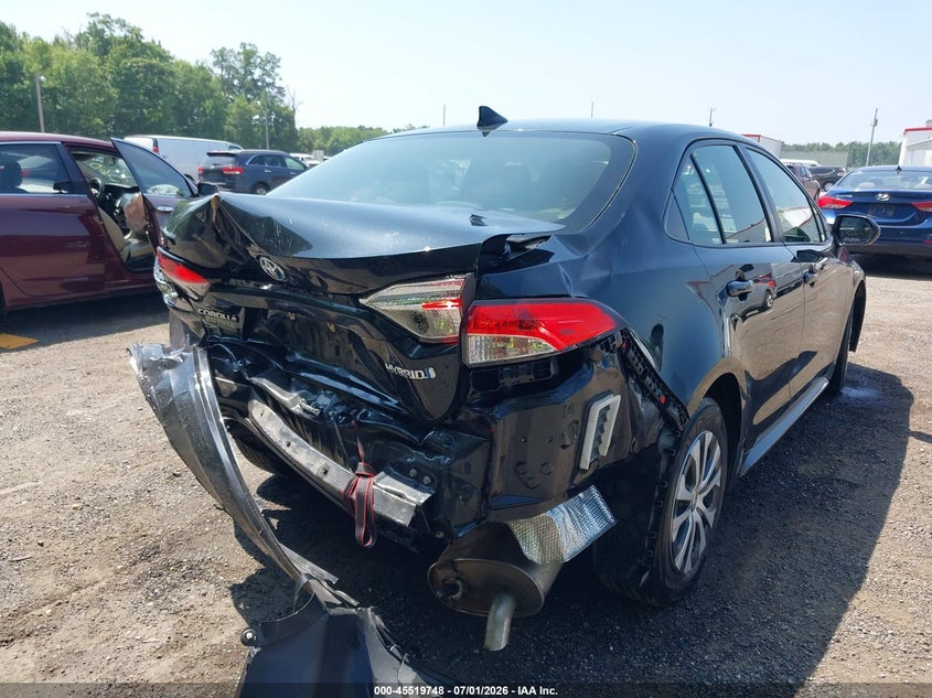 2020 Toyota Corolla VIN JTDEBRBE5LJ025598 IAAI salvage auction — REAR END, Salvage - Greater Than 75% (Maryland), sold $4,300 on 2026-07-22 (photo 6)