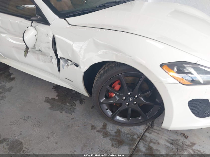 2015 Maserati Granturismo VIN ZAM45VMA2F0147914 IAAI salvage auction — RIGHT SIDE, Rebuildable (Florida), sold $8,300 on 2026-07-29 (photo 6)
