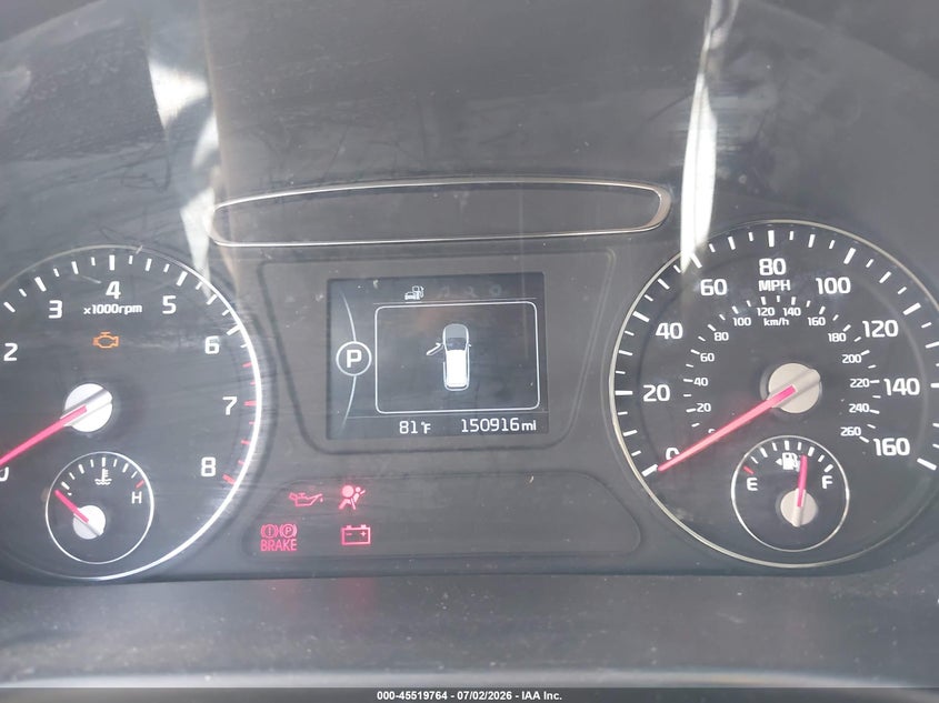 2016 Kia Sorento VIN 5XYPGDA37GG059934 IAAI salvage auction — NORMAL WEAR, Clear (Washington), sold $1,050 on 2026-07-28 (photo 7)