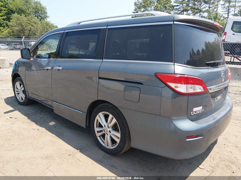 2011 Nissan Quest VIN JN8AE2KP6B9010935 IAAI salvage auction — NORMAL WEAR, Clear (Massachusetts), sold $400 on 2026-07-28 (photo 3)