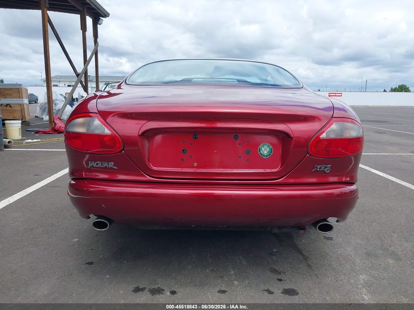 1998 Jaguar Xk series VIN SAJGX5240WC020779 IAAI salvage auction — REAR END, Clear (Oregon), sold $2,000 on 2026-07-07 (photo 6)