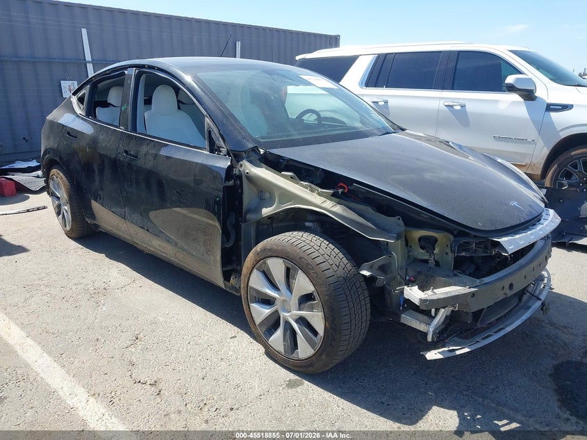 2023 Tesla Model y VIN 7SAYGAEE6PF767147 IAAI salvage auction — FRONT END, Salvage (California), sold $11,000 on 2026-07-13 (photo 1)