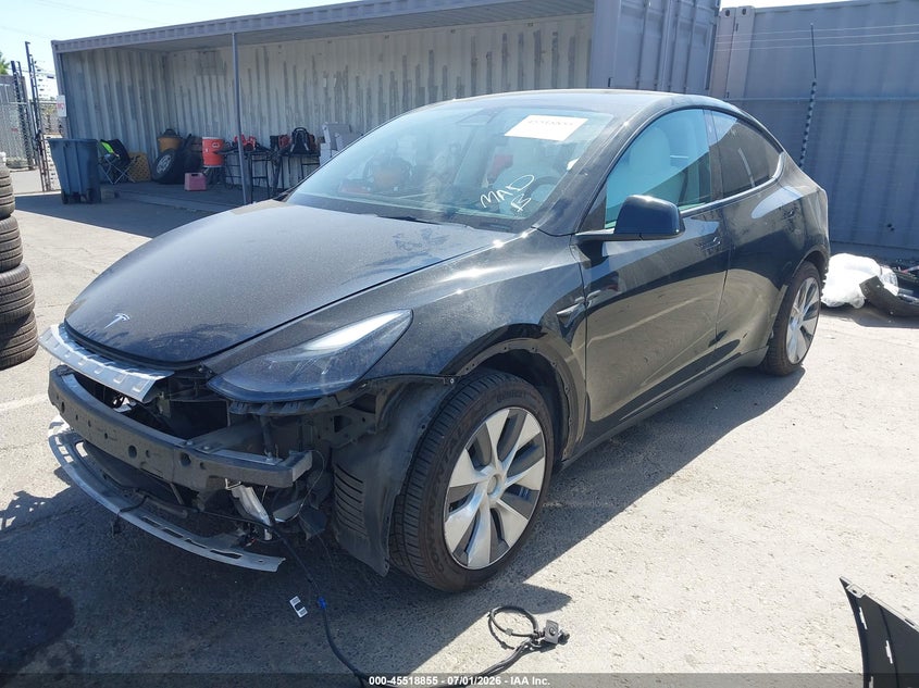 2023 Tesla Model y VIN 7SAYGAEE6PF767147 IAAI salvage auction — FRONT END, Salvage (California), sold $11,000 on 2026-07-13 (photo 2)