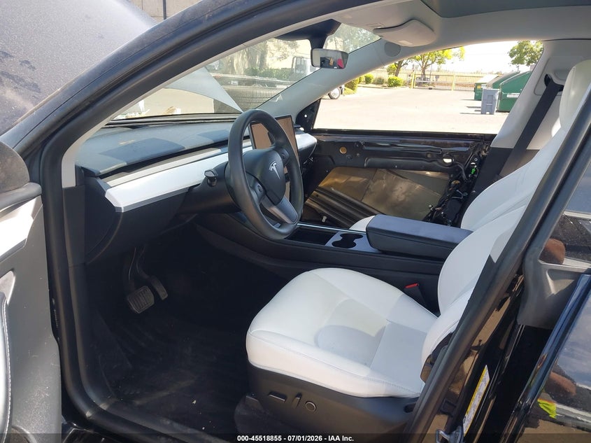 2023 Tesla Model y VIN 7SAYGAEE6PF767147 IAAI salvage auction — FRONT END, Salvage (California), sold $11,000 on 2026-07-13 (photo 5)