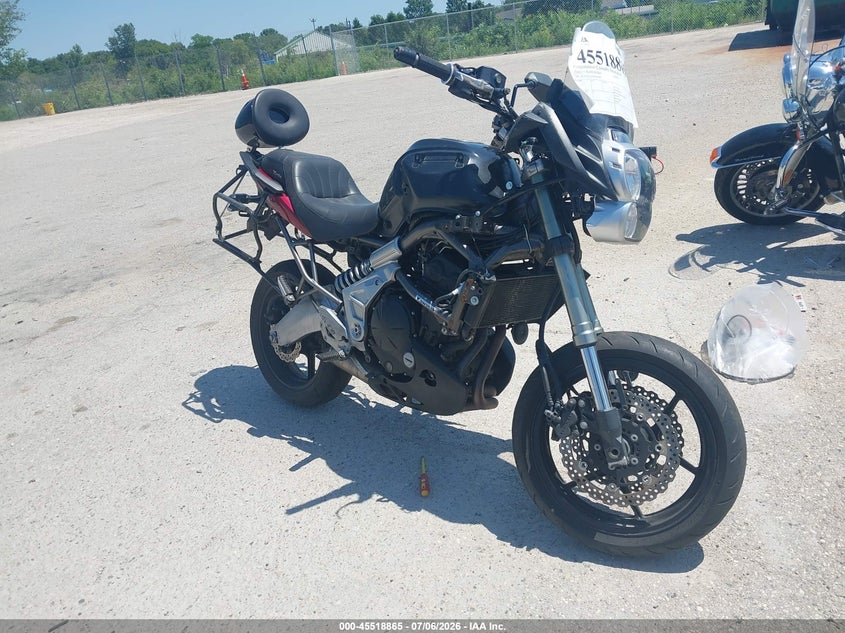 2011 Kawasaki Le650 VIN JKALEEC10BDA02906 IAAI salvage auction — THEFT, Junk Bill Of Sale Mv2459 (Wisconsin), sold $25 on 2026-07-28 (photo 1)