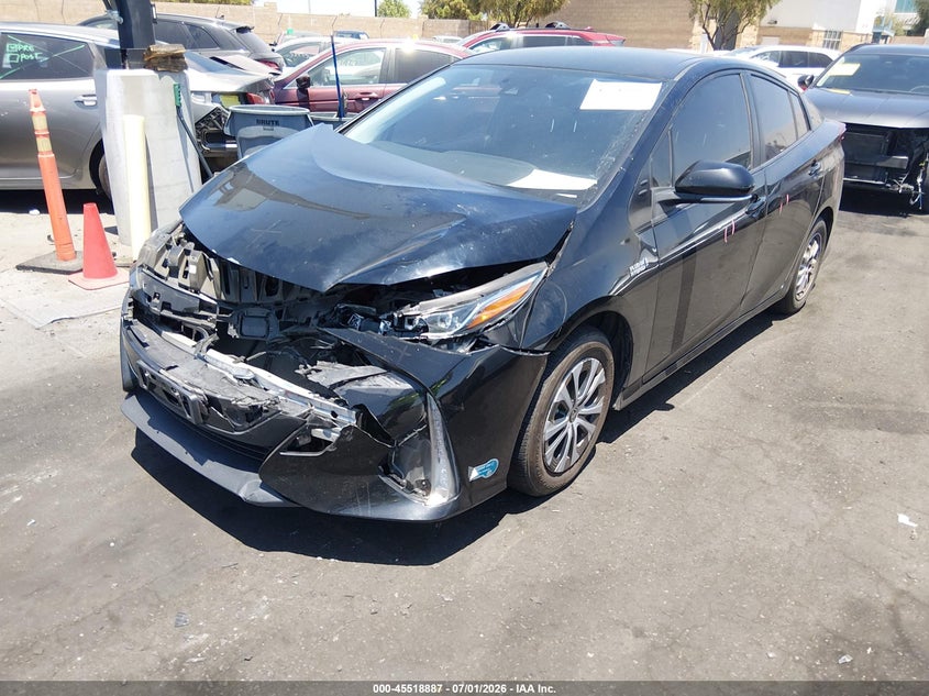 2021 Toyota Prius VIN JTDKAMFP6M3167565 IAAI salvage auction — FRONT END, Salvage Title, sold $4,850 on 2026-07-31 (photo 2)