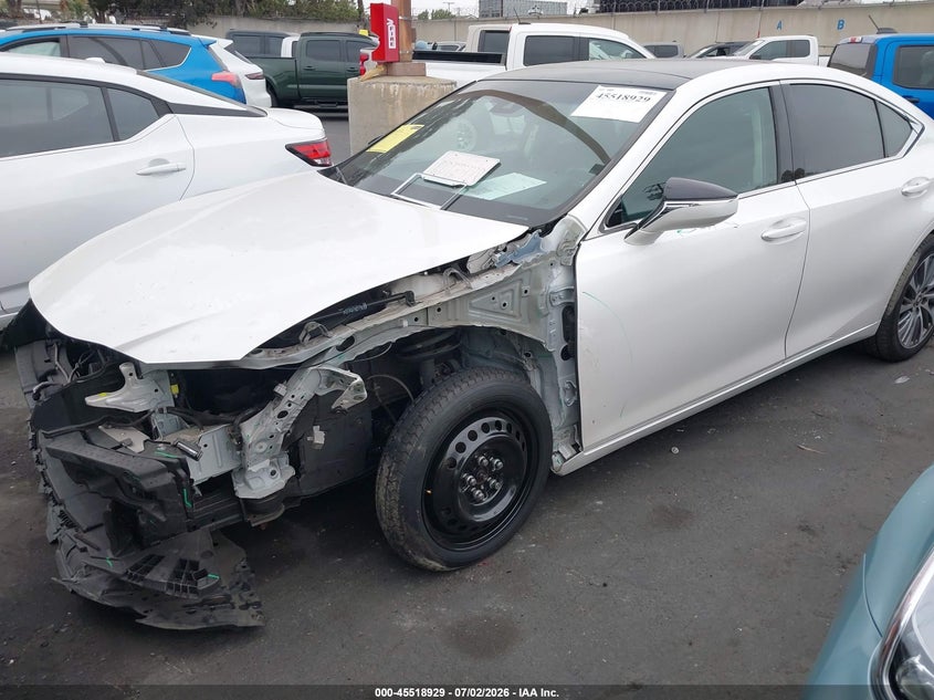 2021 Lexus ES VIN 58ADZ1B16MU094228 IAAI salvage auction — LEFT FRONT, Salvage Certificate (California), sold $16,100 on 2026-07-31 (photo 2)