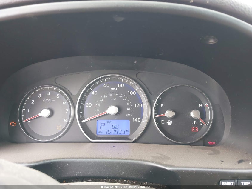 2011 Hyundai Santa fe VIN 5XYZG3AB7BG019341 IAAI salvage auction — NORMAL WEAR, Original (Texas), sold $1,075 on 2026-07-14 (photo 7)